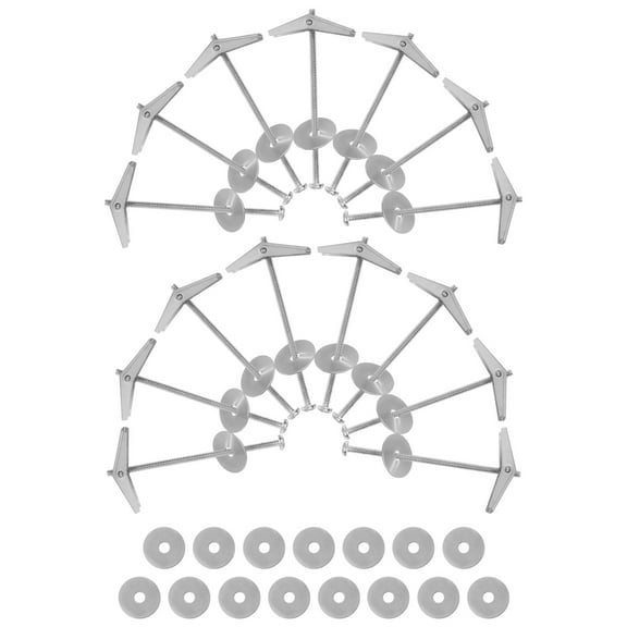 15 Sets of Heavy Duty Toggle Bolts and Wing Nuts Set Carbon Steel Small Anchors for Drywall Ceiling Mirrors Shelves Frames Sinks Anchors for Home Use