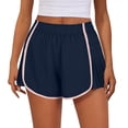 thumbnail image 2 of YVNAURA Women's 2026 Summer Flowy High Waisted Shorts with Pockets Pleated A-Line Athletic Running Shorts 2 in 1 Liner Quick Dry Tennis Golf Workout,Navy,XL, 2 of 5
