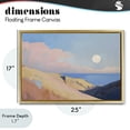 thumbnail image 4 of Stupell Industries Coastal Pink Hills At The Ocean Gold Floating Frame Canvas Art, 25 x 17, by Gina Kelly, 4 of 8