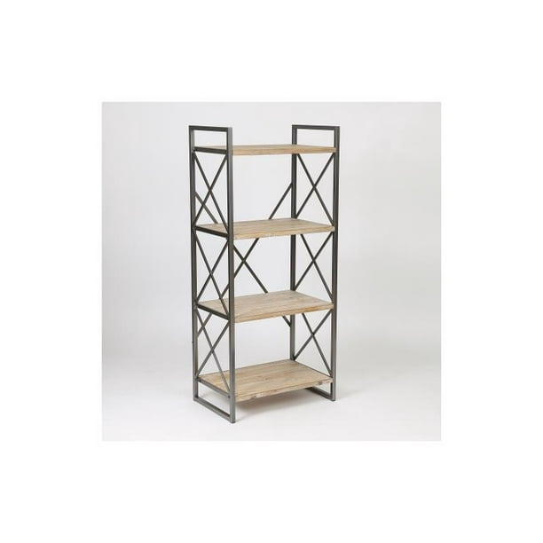 Luxen Home 54in Etagere Bookcase, Etagere Bookcase Made In Usa