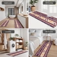 thumbnail image 5 of Teal Triangular and Diamond Shaped Geometric Boho Kitchen Rugs Sets Of 3,Kitchen Runner Rugs Non Skid Washable,Decorative Kitchen Floor Mats for Kitchen,Sink,Laundry,17"x30"+ 17"x47" + 17"x59", 5 of 6