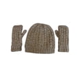 thumbnail image 1 of N'Ice Caps Women's Heather Yarn Knit Hat and Open Finger Wrist Glove Set - Adults Ladies, 1 of 2