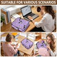 thumbnail image 7 of Haosy Accordion File Organizer Zipper Binder 500 Sheet 6-Tab Expanding File Folder Multi-Pocket 1.2 Inch 3 Ring Adorable Demon and Ice Cream, 7 of 7