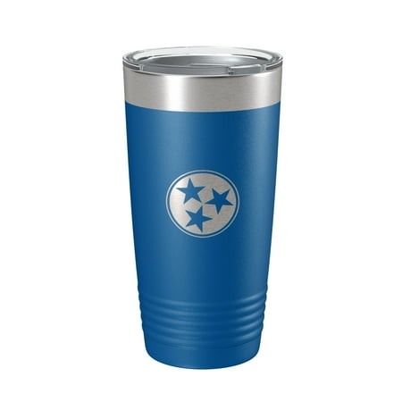 

Tennessee Tristar Tumbler TN State Symbol Travel Mug Insulated Laser Engraved Coffee Cup 20 oz Royal Blue
