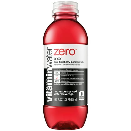 - (24 Bottles) Vitaminwater Zero, XXX, 16.9 Oz, 6 Count