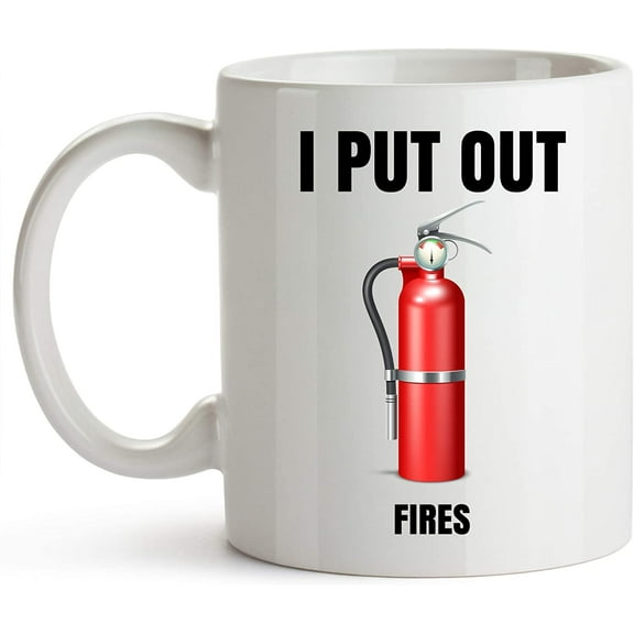 I Put Out Fires Mug, Firefighter Mug, Firefighter Coffee Mugs for Men, Fireman Coffee Mug Ceramic