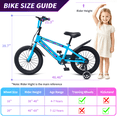 thumbnail image 5 of ICEELF 16 Inch Light Up Kids Bike with Rainbow Frame & Wheel Lights, Toddler Bicycle with Training Wheels for Boys Girls Ages 4-7, 5 of 8
