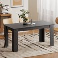 thumbnail image 2 of HOMCOM 63" Modern Dining Table for 4-6 People with Wood Effect, Black, 2 of 10