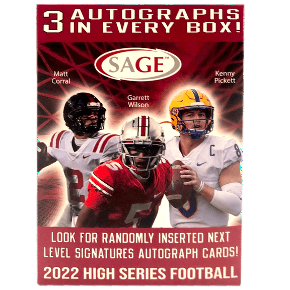 22 Sage High Series Football Blaster Box Trading Cards