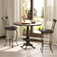 thumbnail image 4 of Homy Casa 26" Bar Stools Set of 2 Swivel Padded Vintage Chair for Bistro Dining Kitchen Pub, 4 of 13