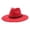 Red, variant on LIUYUNNN Leather Hat Bands for Cowboy Hats Timeless Fedora Hat For And – Wide Brim Jazz Style With Ethnic Design Flat Unisex Fashion Headwear, One Size