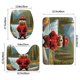 thumbnail image 3 of Castor Juego de 3 alfombras de baño de coral fleece: tapete de baño + alfombra de inodoro en forma de U + funda de tapa de inodoro en forma de O, 3 of 6