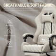 thumbnail image 6 of HLDIRECT Gaming Chair, Ergonomic Fabric Gamer Chair, Video Game Chair with Footrest and Massage Lumbar Cushion, Computer Office Chair, 6 of 9