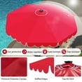 thumbnail image 6 of Costway 10 FT Solar Patio Umbrella with 24 LED Lights 8 Ribs & Tilt Adjustment Red, 6 of 11
