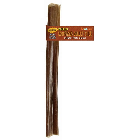 6 Inch Rolled Esophagus Jerky AKA Gullet Sticks AKA Bully Alternative With Cigar Band and UPC