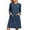 Navy, variant on WDDDD Women's Long Sleeve Flowy Nightgown Sleepshirt Army Green XXL