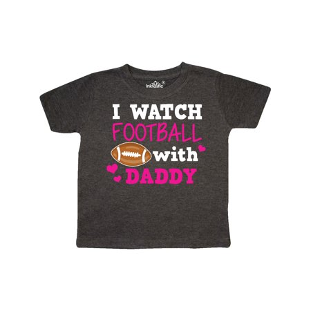 

Inktastic I Watch Football with My Daddy Gift Toddler Boy or Toddler Girl T-Shirt