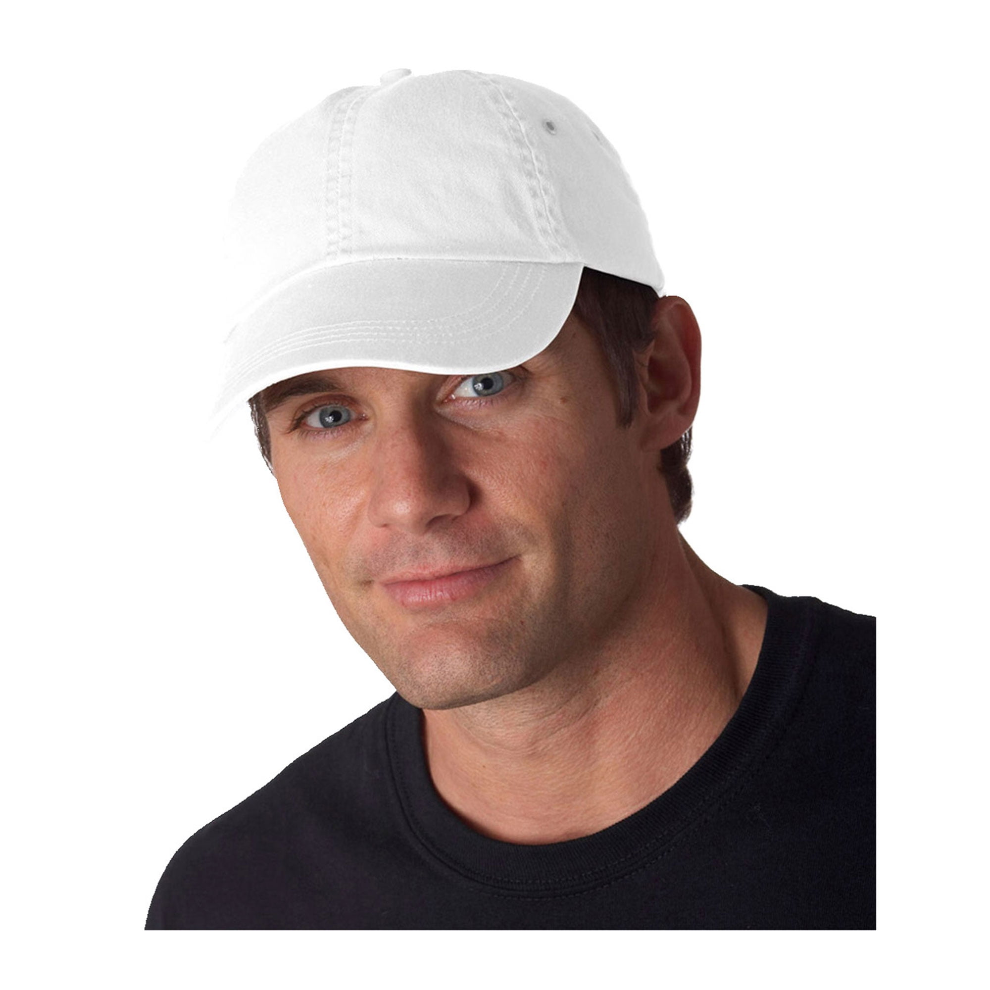 Panel Matching Color Sweatband Cap 