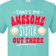 thumbnail image 4 of Inktastic That's My Awesome Sister Out There with Volleyballs T-Shirt, 4 of 5