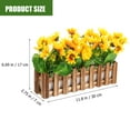 thumbnail image 3 of Girasol artificial decorativa decorativa decoración de girasol imitación planta en maceta, 3 of 5