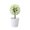 White, variant on Artificial Mini Potted Flowers Plant for Home Decor Party Wedding Garden Office Patio Decoration