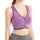 thumbnail image 2 of Brasier Tela de Mantequilla Sujetador Deportivo con Cremallera Frontal para Mujer, Top de Yoga para Correr, Transpirable, con Soporte, sin Costuras, Cómodo y para Fitness Mediana, 2 of 4