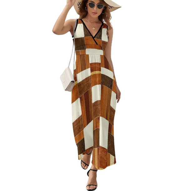 Abstract Geometrical Vestido Sin Mangas , Vestidos De Lujo Para Ocasiones Oficiales