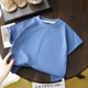 thumbnail image 1 of Camiseta de manga corta de algodón puro para niños, niñas, bebés, ropa de verano, nuevo estilo, camisetas para niños pequeños, 1 of 5