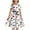 Dress426 Blanc, variante sur oqasdz Robe Fille Halloween Robe de Fête Manches Courtes Ligne A avec Lacets Fermeture Éclair Arrière pour Enfants Festive