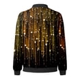 thumbnail image 5 of HJYCHN Women Jacket Casual Print Open Front Long Sleeve Cardigan Jacket Loose Fit Blouse Top For Everyday Wear Outerwear Womens Winter Coats Black XXL, 5 of 5