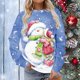 thumbnail image 1 of Pntutb Mujeres Manga Larga Camisas Casuales Impresión de Navidad Cuello Redondo Pullover Sudadera Túnica tops Pntutb Pntutb-614, 1 of 6