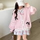 thumbnail image 5 of Cárdigan rosa dulce para mujer, suéter de punto con lazo coreano de manga larga para mujer, estilo Jk Preppy, nuevos abrigos casuales con cuello en V Kawaii para mujer, 5 of 5