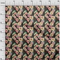 thumbnail image 2 of oneOone Cotton Jersey Black Fabric Florals Diy Clothing Quilting Fabric Print Fabric By Yard 58 Inch Wide, 2 of 4
