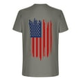thumbnail image 4 of Into the Am Chemises Hommes Décontracté Col Rond Populaire Impression Drapeau Numérique 3D Chandail Entraînement Physique Sport Manches Courtes T-Shirt Blouse, 4 of 5