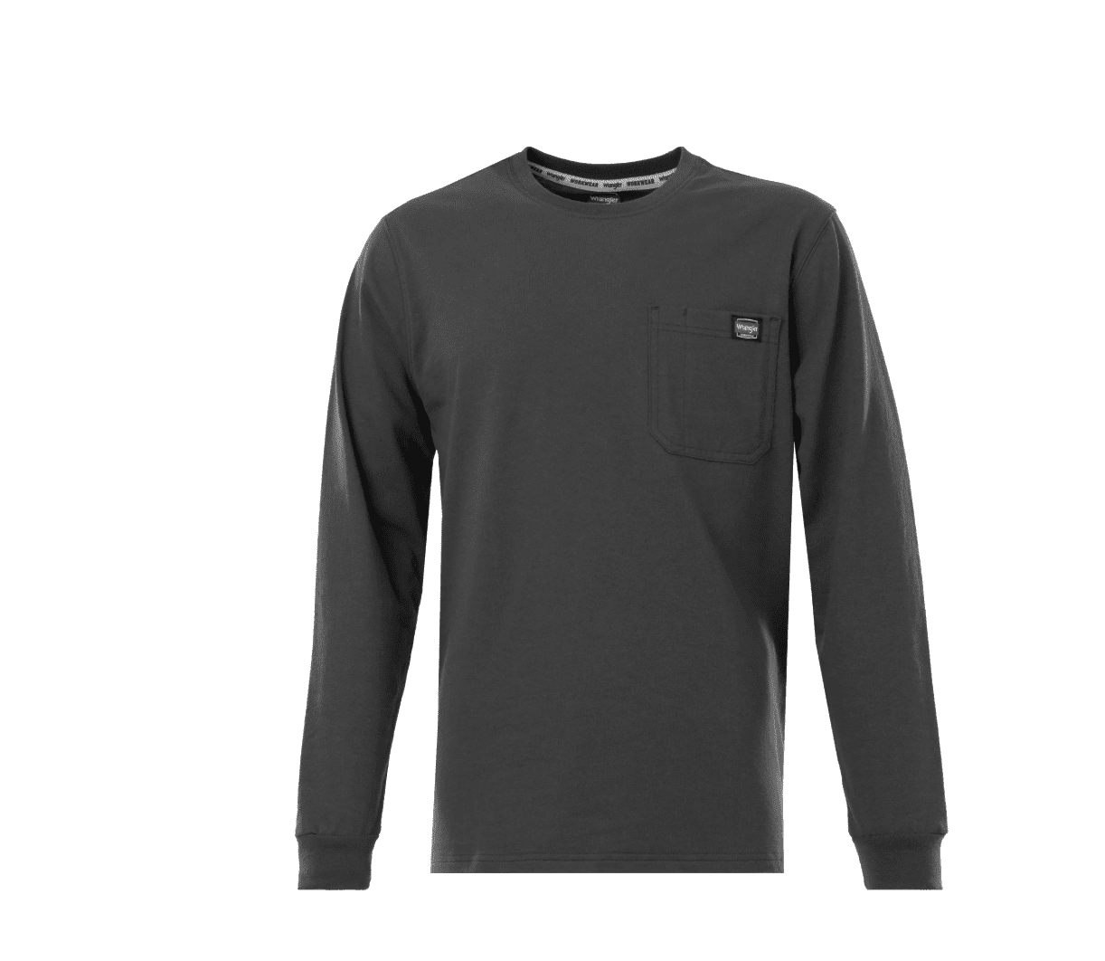 Wrangler Workwear Men's Long Sleeve Heavyweight Pocket T-Shirt, Size S-5XL (Men's and Big Men's)