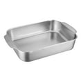 thumbnail image 2 of Plateau de Cuisson Rectangulaire en Acier Inoxydable pour Poisson, Profond, avec Poignées, Surface Plate, Accessoires, Multifonction, Résistant à la Rouille, Artisanat Exquis, Durable, Profondeur de 7,6 cm, 2 of 8