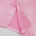thumbnail image 6 of Gyratedream 4-14Y Child Girl Boy Silk Satin Pajamas Set,Short Sleeve Tops+Shorts Sleepwear Suit, 6 of 7