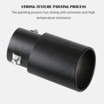 thumbnail image 3 of HUGFEGWE Exhaust Tip Universal 1.5"-2" Stainless Steel Exhaust Muffler Tip Pipe Car Oval Rear Exhaust Straight TailPipe Muffler Modification, Matte Black Straight Type U2536-26128, 3 of 8