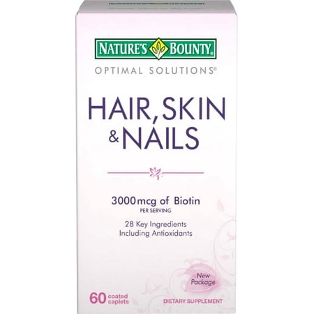 Nature's Bounty Hair, Skin and Nails Caplets 60 ea (Pack of 2)