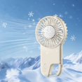 thumbnail image 2 of Portable Hand Fan 1200mAh Outdoor Rechargeable Mini Air Conditioner Ice Air Cooler Mountaineering Buckle Fan Box (color) Black, 2 of 3