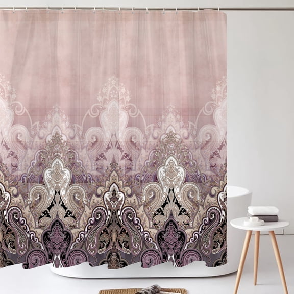 European Retro style Shower Curtain Colorful Mandala Boho Flower Bathroom Curtai