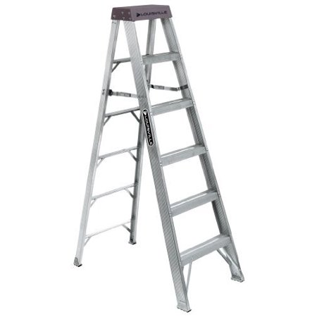 UPC 728865018434 product image for LOUISVILLE AS1008 Stepladder,8 ft.,Aluminum,300 lb.,IA G3263541 | upcitemdb.com