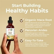 MaryRuth Organics Maca Root Liquid Drops USDA Organic Vegan Gluten Free Alcohol Free, Adults 18+, 1 fl oz