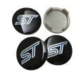 thumbnail image 1 of 4 tapacubos de centro de rueda ST de 54 mm para coches de carreras, tuning, modelos de coches Ford, 1 of 3