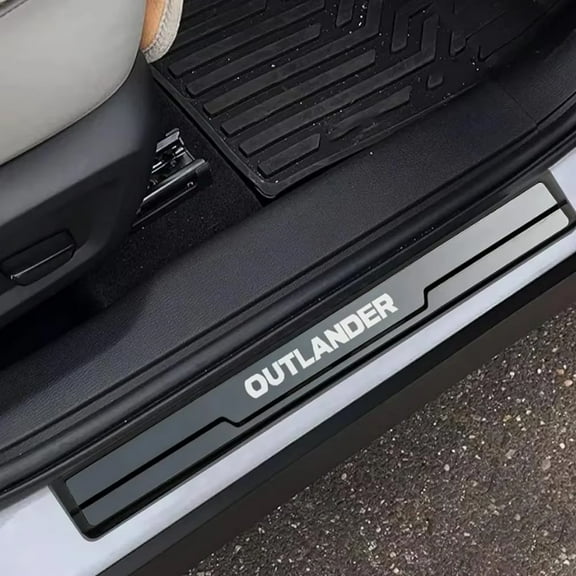 Car Accessories For Mitsubishi Outlander 2019 2022 2023 2024 Auto Door Sill Scuff Plate Protector 4pcs