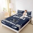 thumbnail image 4 of jejeloiu Boys Ball Game Bed Sheets,Dallas Rugby Helemt King Sheets,American Rugby Sport Sheet Set For Kids Teens,Microfiber Bedroom Decor,4pcs, 4 of 6