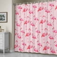 thumbnail image 4 of Shower Curtain for Bathroom Summer Flaming Birds on Pink Waterproof Bath Curtains Shower Curtains with Hooks,Cute Animals Bathroom Curtain Privacy Drapes for Bathtubs Toilet 36x72in, 4 of 9