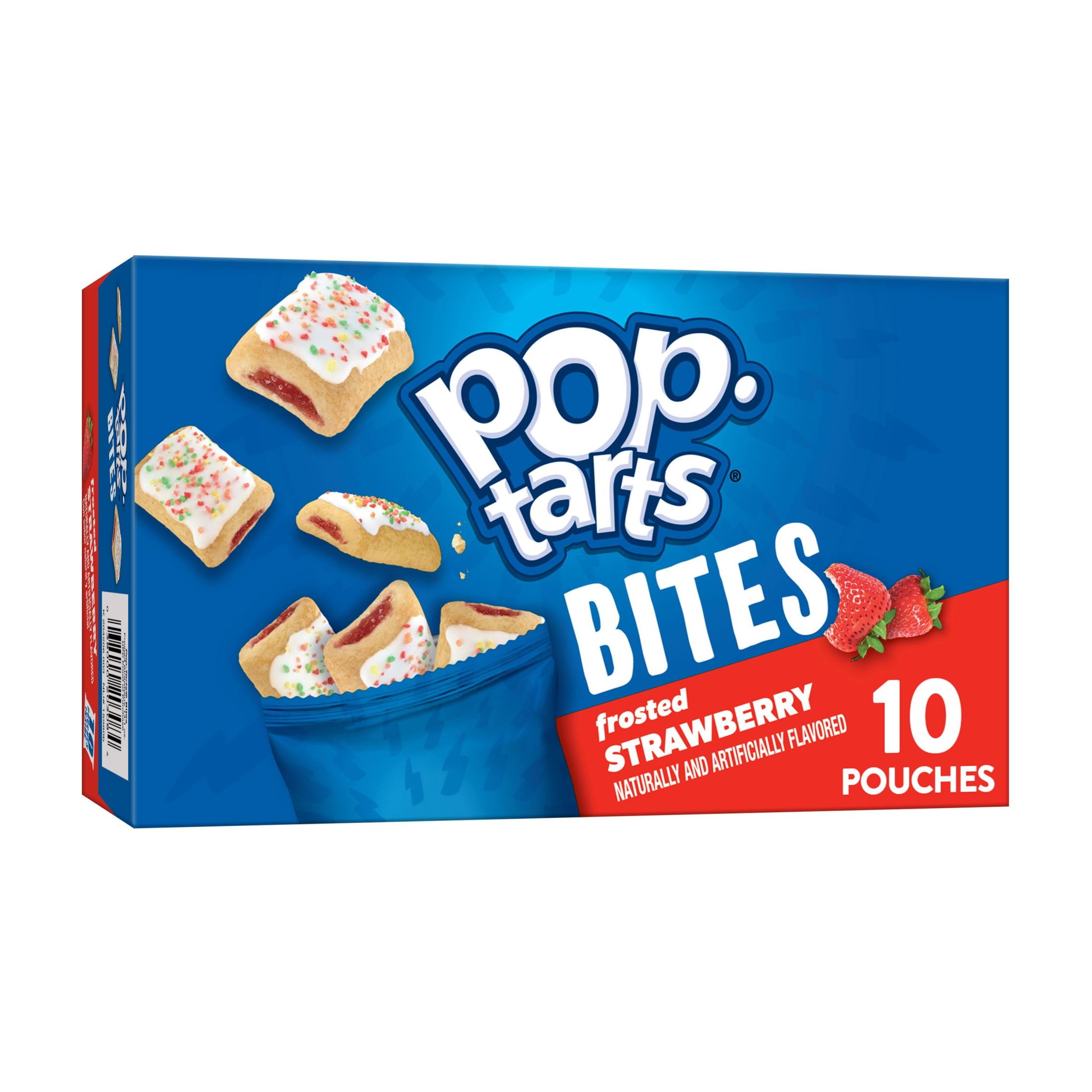 Pop Tarts Frosted Strawberry Breakfast Baked Pastry Bites, 14.1 oz, 10 Count