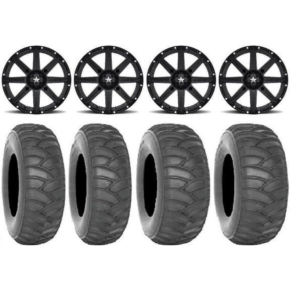 MSA Clutch 15" Wheels Black 32" SS360 Tires Can-Am Commander Maverick Renegade Outlander