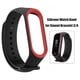 thumbnail image 1 of Correa de reloj de silicona de doble color para Xiaomi Miband 3 4 (negro rojo) Tmvgtek 3wc0kc1hj6az9wb1D03, 1 of 5